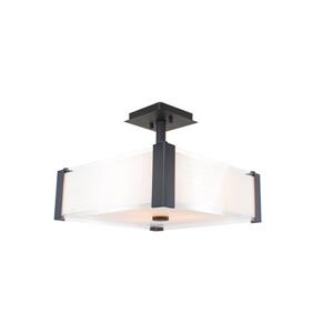 Levico Lighting Verona 3-Light Oil-Rubbed Bronze 14-in x 14-in x 12-in Semi-Flush Mount