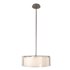 Levico Lighting Capri 17-in Brushed Nickel 3 Light Pendant