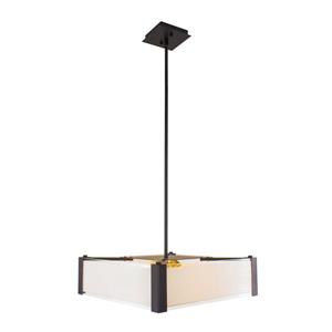 Levico Lighting Ltd Verona 17-In Oil Rubbed Bronze 3-Light Pendant Light