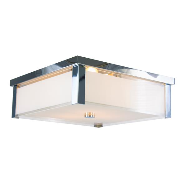 Levico Lighting Verona 17-in Chrome 3-Light Flush Mount
