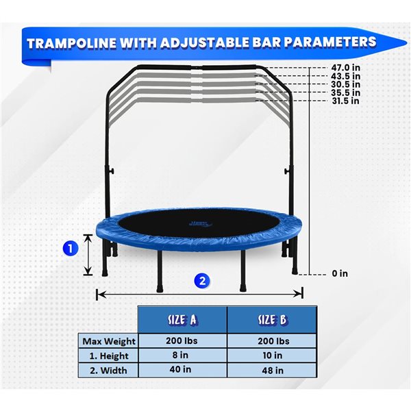 Movtotop folding online trampoline