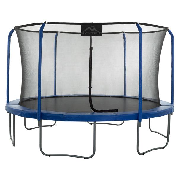 Trampoline ronde 15 pi Skytric de Machrus et nécessaire pour filet de sécurité