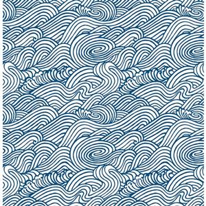 Papier peint « Mare Wave », bleu marin