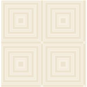 A-Street Prints Platinum/Grey Luminous Geometric Wallpaper 20.5-in