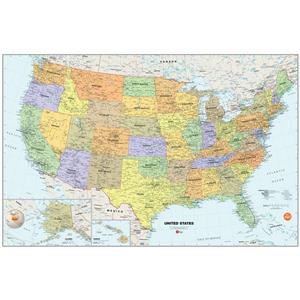 WallPops USA Dry Erase Map Decal