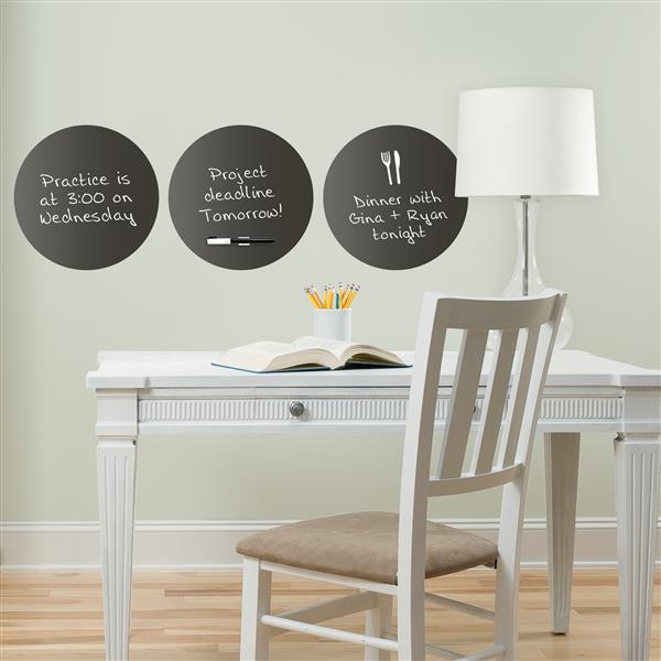 WallPops Dry Erase Dot Decals - Charcoal