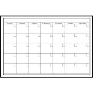 WallPops Large White Monthly Dry Erase Calendar Decal