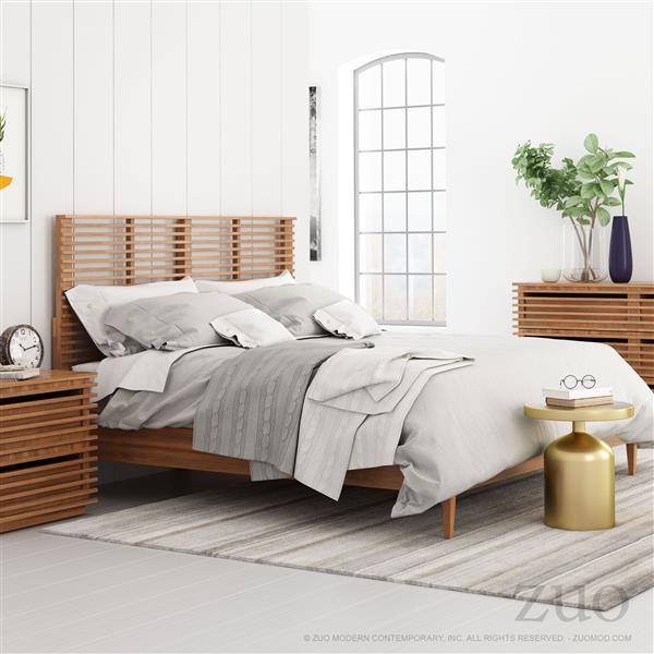 Zuo Modern Linea Walnut Queen Headboard 100888 Rona