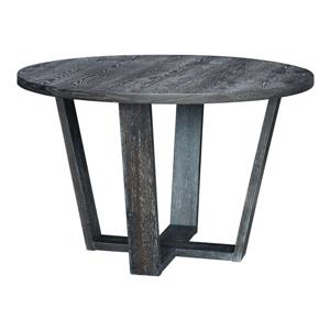 Table de salle à manger Skyline de Zuo Modern, 47,2 po x 29,9 po, gris/brun