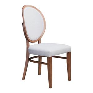 Zuo Modern Regents Dining Chair - 18.5-in x 16.9-in - Grey Linen - Set of 2