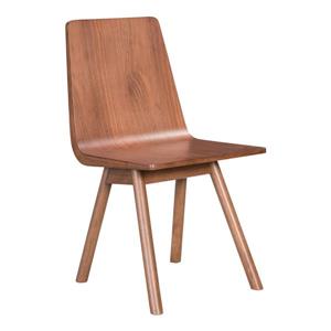 Chaise de salle à manger Audrey de Zuo Modern, 18,3 po x 17,7 po, bois d'hévéa, ens. de 2