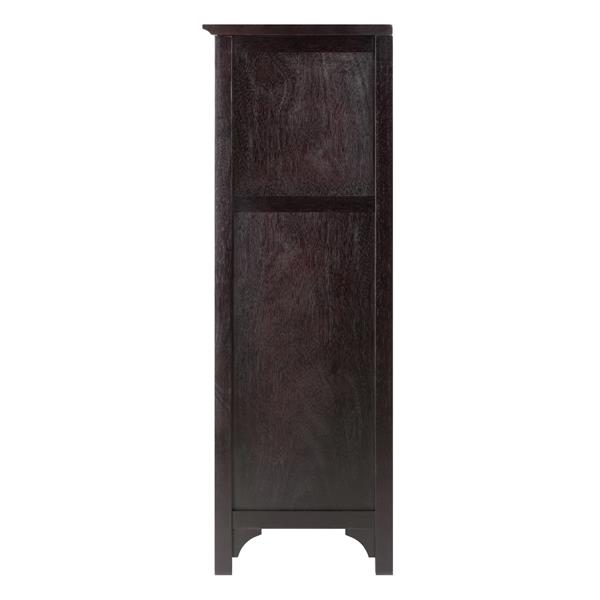 Armoire à vin modulaire Ancona, 20 bouteilles, bois, brun