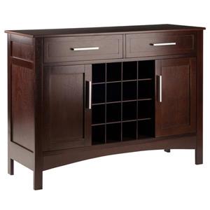 Winsome Wood Buffet Cabinet 43.7-in x 32.2-in Cappuccino