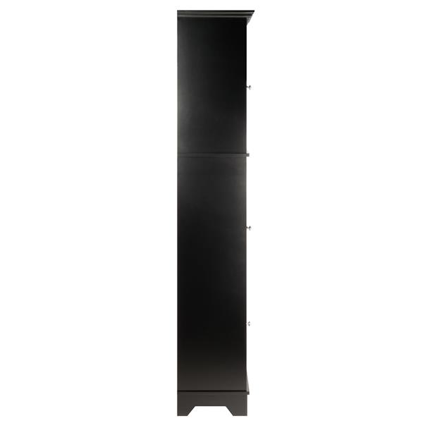 Winsome Wood Alps Cabinet 18.11-in x 70.87-in Black Wood