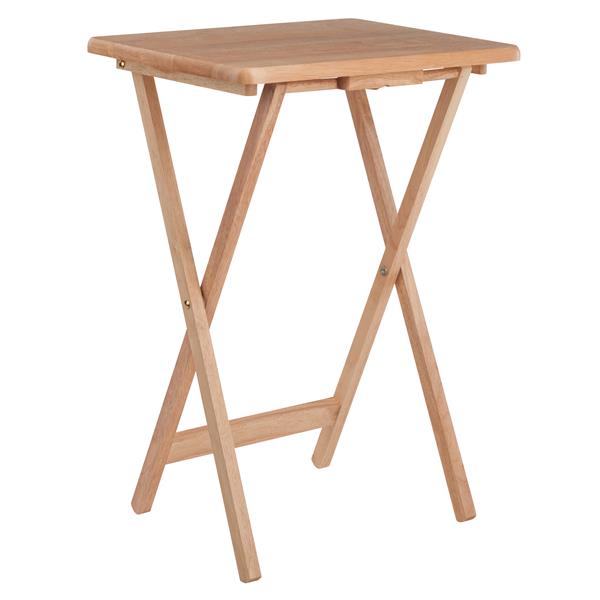 Winsome Wood Alex Walnut Wood Snack Tables (2-Piece Set)