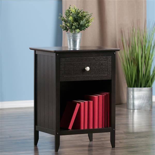 Winsome Wood Blair Accent 18.9-in x 14.9-in x 25-in Wood End Table