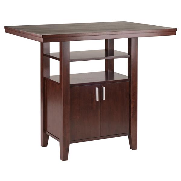 Winsome Wood Albany 35.83-in Walnut Wood Table