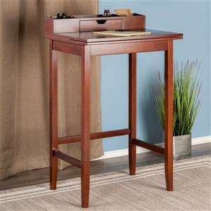 Winsome Wood Archie 28-in x 45-in Walnut Wood High Desk