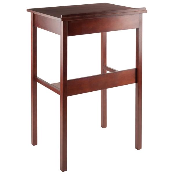 Winsome Wood Ronald 26-in x 42-in Walnut High Desk