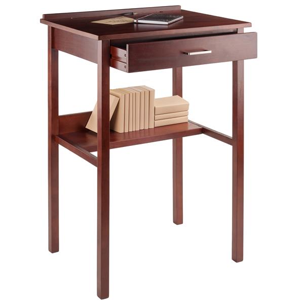 Winsome Wood Ronald 26 In X 42 In Walnut High Desk 94627 Rona