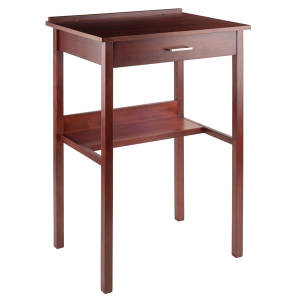 Winsome Wood Ronald 26-in x 42-in Walnut High Desk