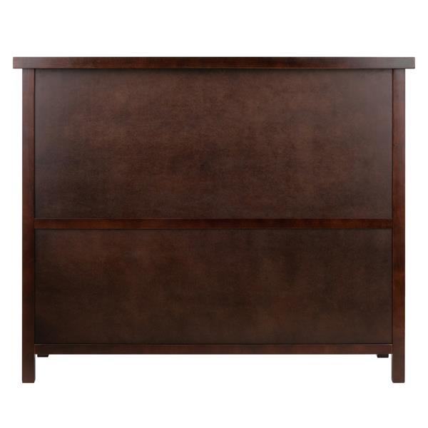 Armoire buffet Xola, 43,86 po x 36 po, bois, cappuccino