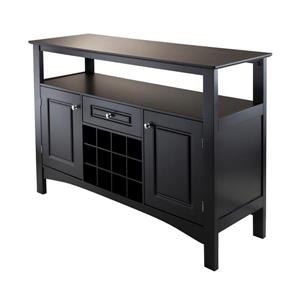 Winsome Wood Jasper Storage Buffet  45.75-in x 32.13-in Black