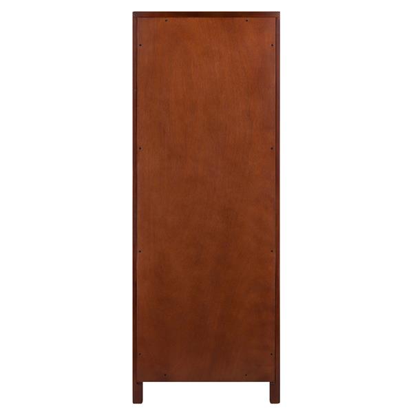 Winsome Wood Brooke Cabinet 17.32-in x 47.44-in Walnut