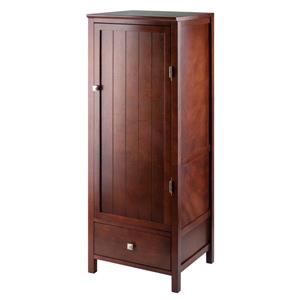 Winsome Wood Brooke Cabinet 17.32-in x 47.44-in Walnut