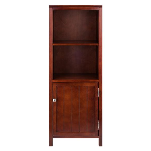 Armoire Brooke, 2 étagères, 47,44 po, bois, noyer