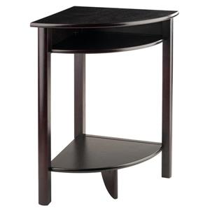 Winsome Wood Liso 20.5-in 31.1-in Espresso Wood Corner Table