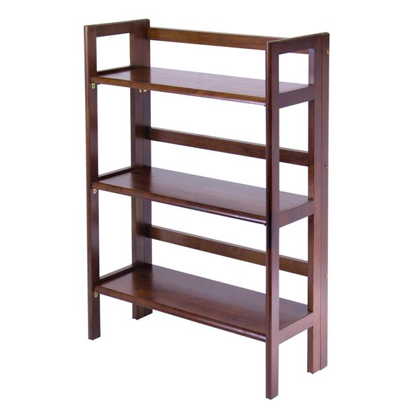 Winsome Wood Terry 27.8 x 39-in Folding Bookcase Walnut