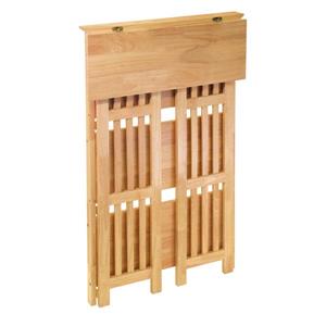 Winsome Wood Mission 42-in x 25.98-in x 12.28-in Natural 4-Tier Folding Shelf