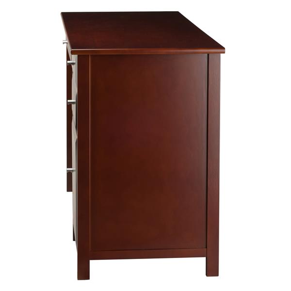 Winsome Wood Delta 47.24 in x 30.71 in Walnut Wood Office Writing Desk