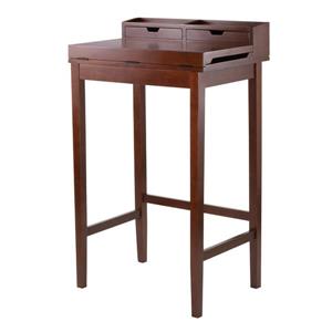 Winsome Wood Brighton 26-in x 46-in Walnut 2 Drawer High Desk