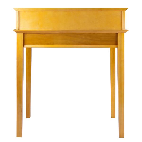 Winsome Wood Studio 30-in x 35-in Honey Writing Desk with Hutch