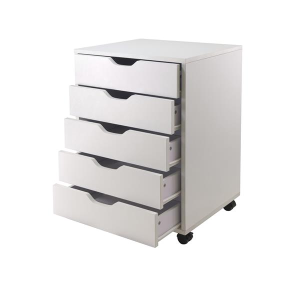 Winsome Wood Halifax5 Drawers Composite White File Cabinet