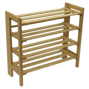 Winsome Wood Clifford Shoe Rack - 28-in x 26-in - Wood - Honey