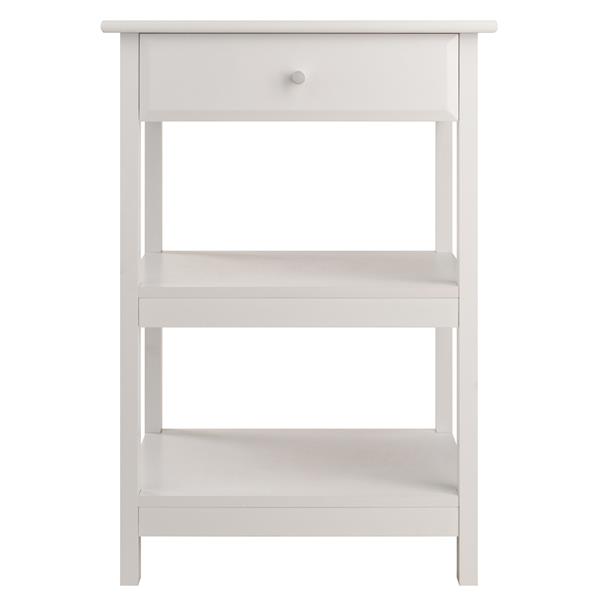 Winsome Wood 21-in x 30-in White Wood Delta Printer Stand