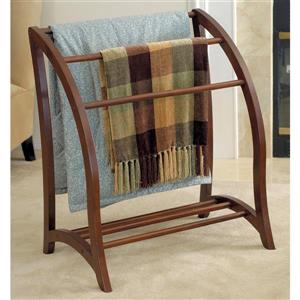 Winsome Wood 30-in x 36-in Walnut Betsy Blanket Rack