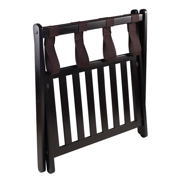 Winsome Wood Reese 20.00-In x 26.54-In Espresso Wood Luggage Rack With Shelf