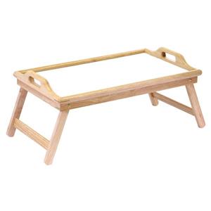 Plateau de lit pour petit déjeuner, 24,37", bois, naturel