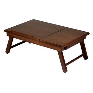 Bureau de genoux Alden, 25,37 po, bois, noisette