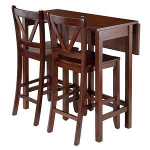 Winsome Wood Lynnwood 3 Piece Wood Dining Set with Drop Leaf