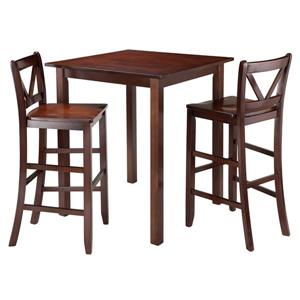 Winsome Wood Parkland 3 Piece Wood High Table Dining Set
