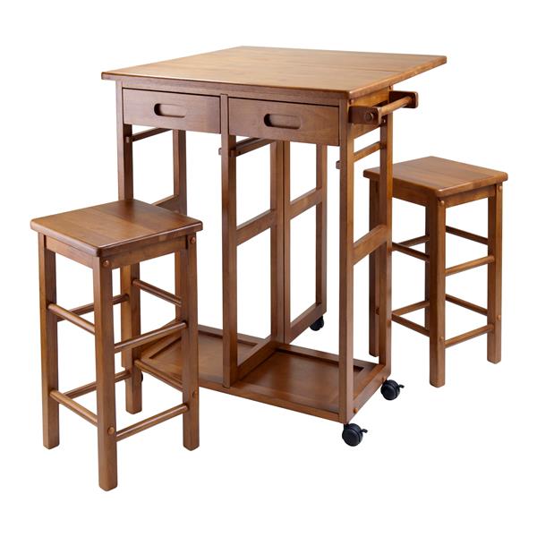 Winsome Wood Suzanne Space Saver Set - Wood - Teak