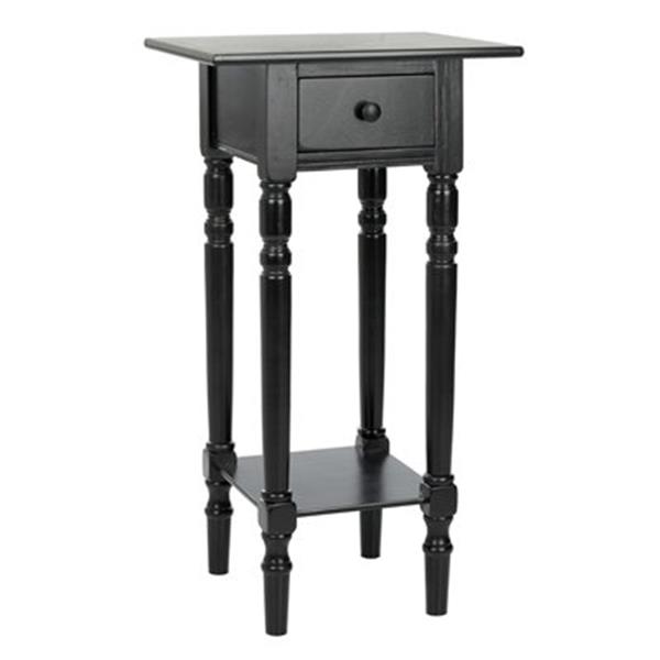 Safavieh 31.90-in x 13.80-in Sabrina Black Nightstand