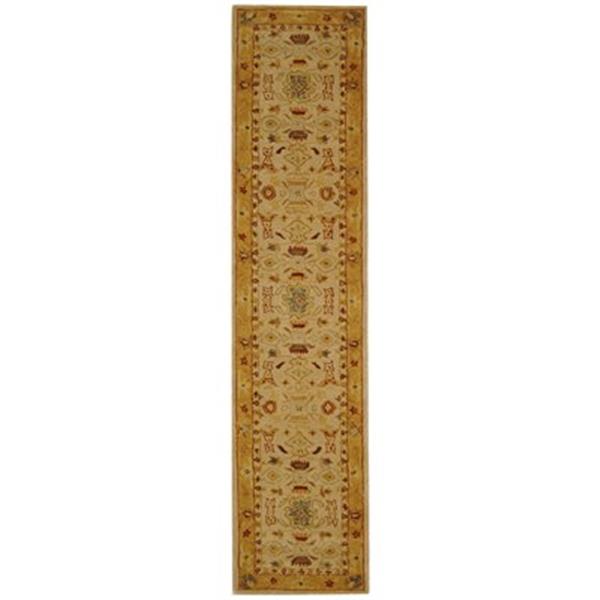 Safavieh Anatolia 2-ft-3-in X 20-ft Runner Rug (Ivory/Gold)