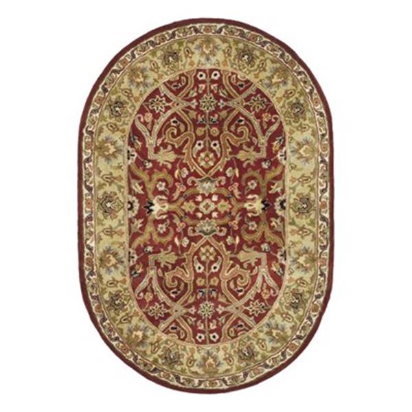 Safavieh HG644B Heritage Area Rug, Red,HG644B-5