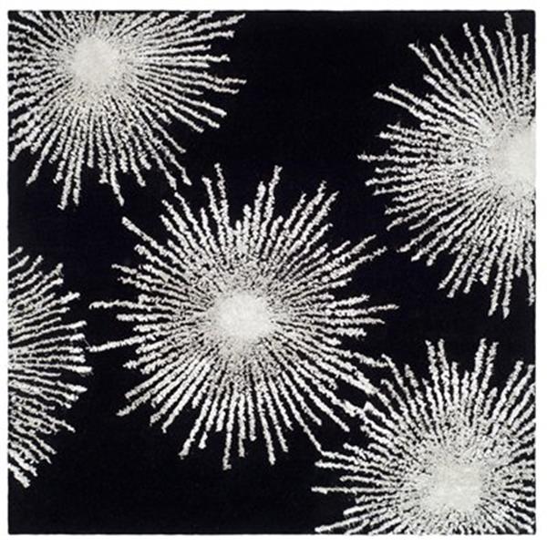 Safavieh SOH712D Soho Area Rug, Black,SOH712D-6SQ